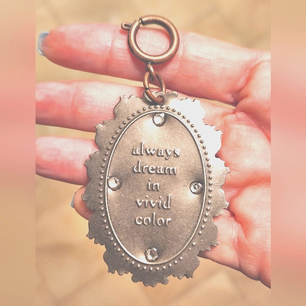 Anthropologie "always dream in vivid color" Statement Charm RARE